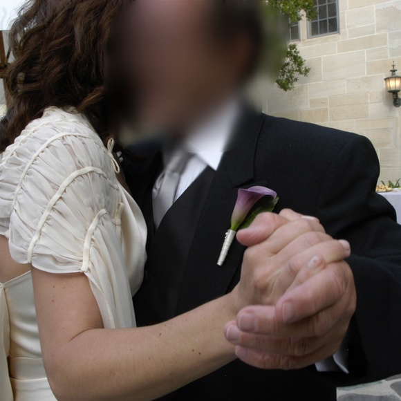 Celebrity Designer PaperBag Princess Custom 1940s Silk Champagne Wedding Dress! - Picture 11 of 13